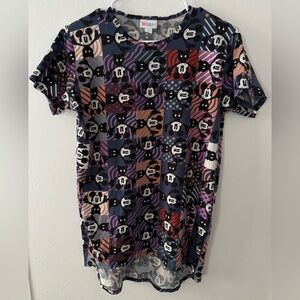 LuLaRoe Kids Short Sleeve Shirt with Mickey Mouse Design